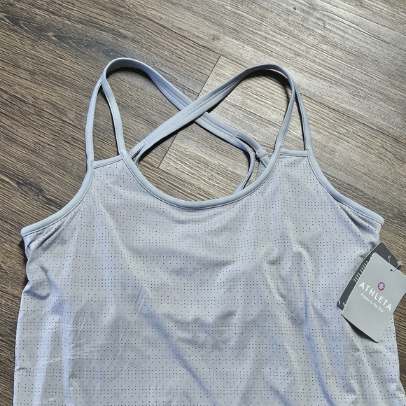 Athleta NWT Full Force Tank in Slate Grey Large - Picture 4 of 15